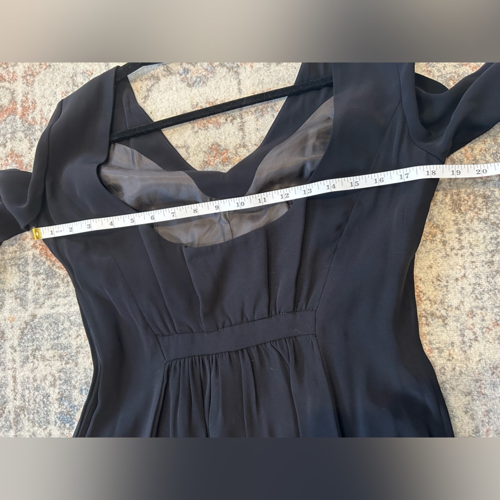 Giorgio Armani Le Collezioni Long Sleeve Vintage Black Dress Goth Witchy 6 - Picture 10 of 12